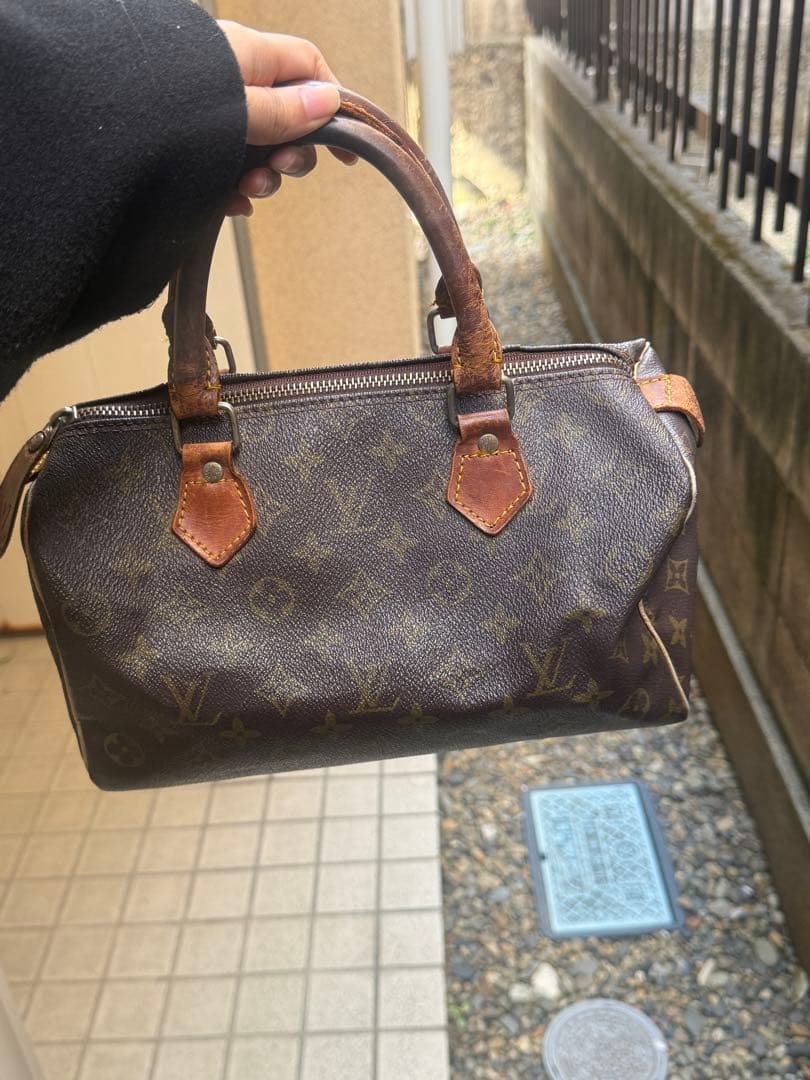 Louis Vuitton モノグラムキャンバスのブラウンハンドバッグ