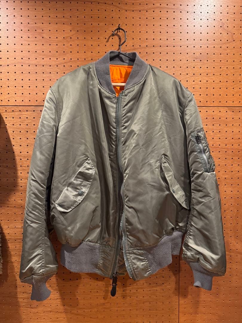 MA-1 ALPHA フライトジャケットUSA製'00s XXL セージグリーン
