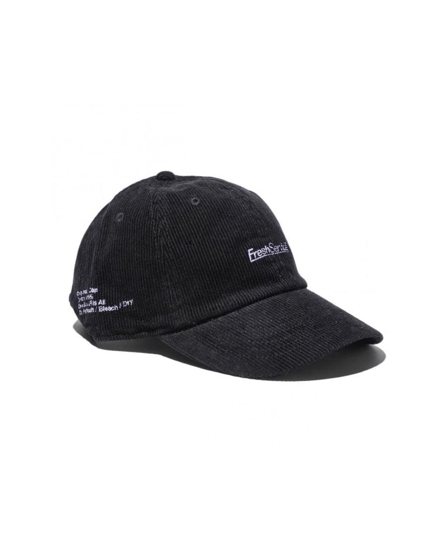 フレッシュサービス CORDUROY CORPORATE CAP BLACK