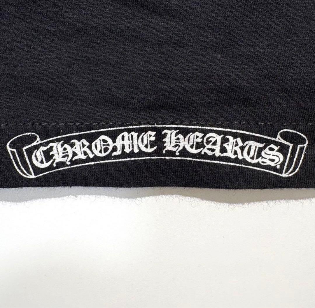 CHROME HEARTS ロンT ブラック サークルロゴ CHプラス TEE