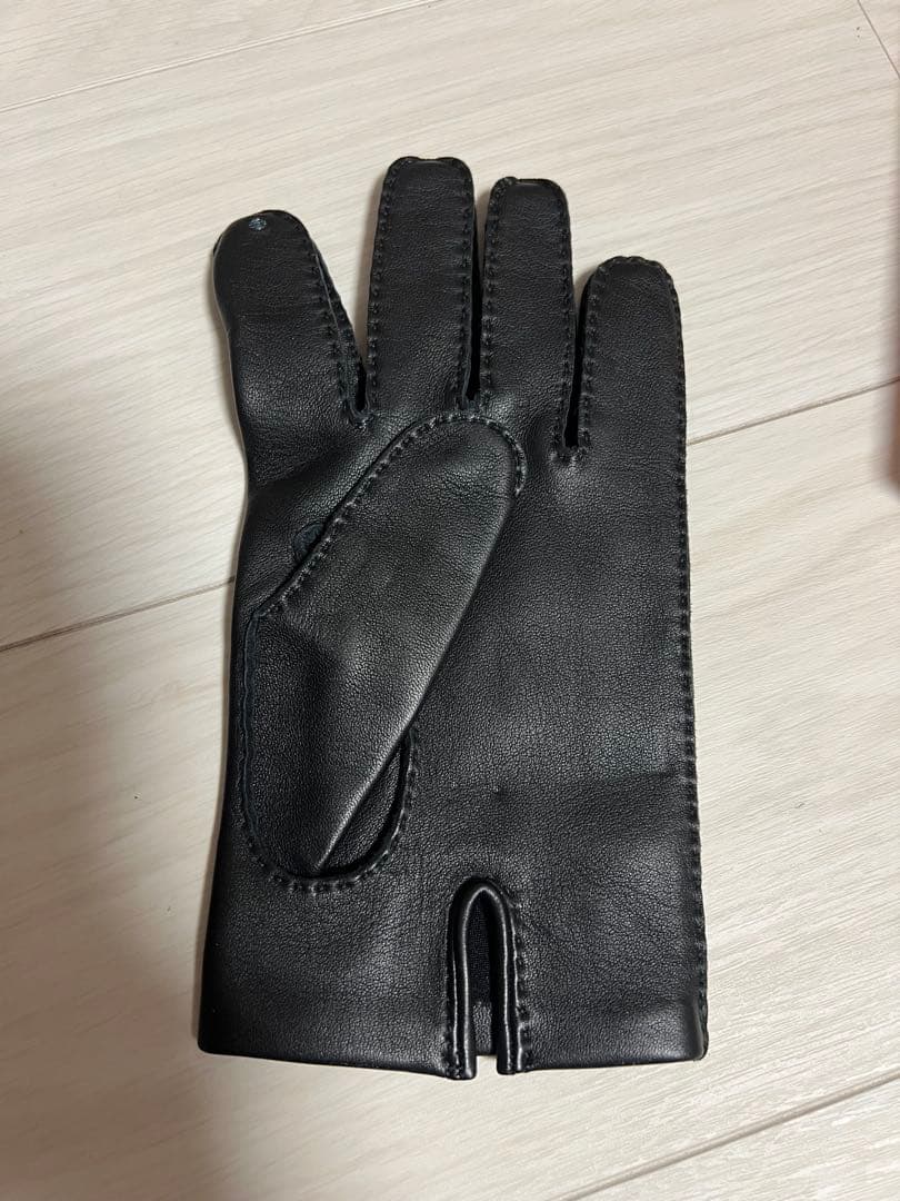 【未使用品】HERMES エルメス ラムスキン レザーグローブ サイズ8