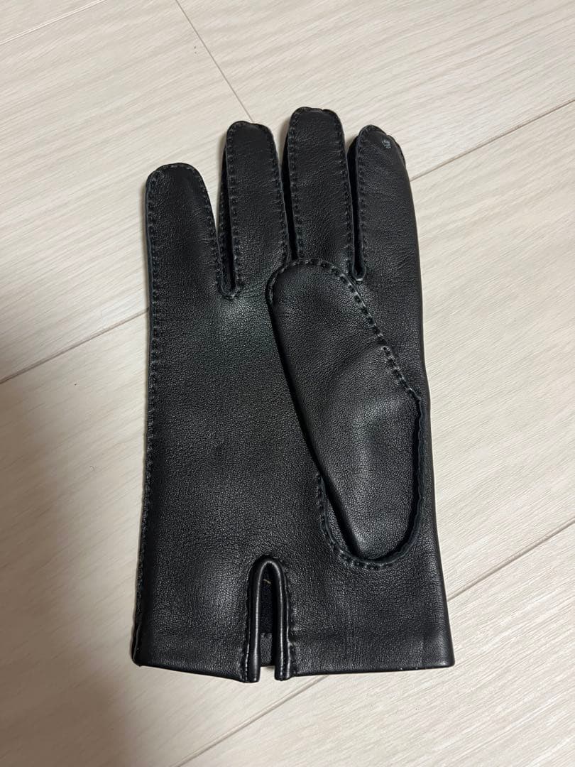 【未使用品】HERMES エルメス ラムスキン レザーグローブ サイズ8