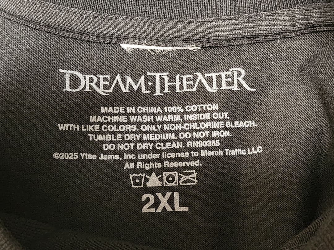 新品未使用 DREAM THEATER 40thツアーＴシャツ 2XL