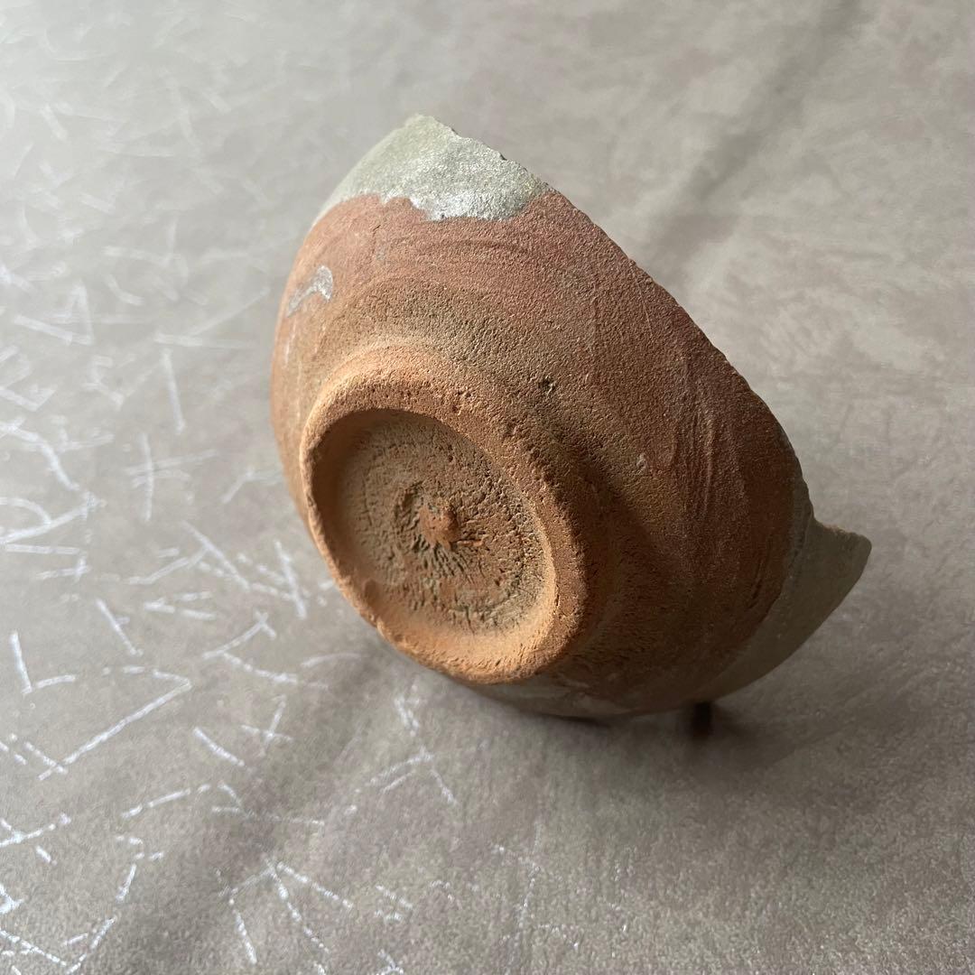 絵唐津茶碗残欠 古唐津 桃山 江戸 陶片 金継ぎ 呼継ぎ