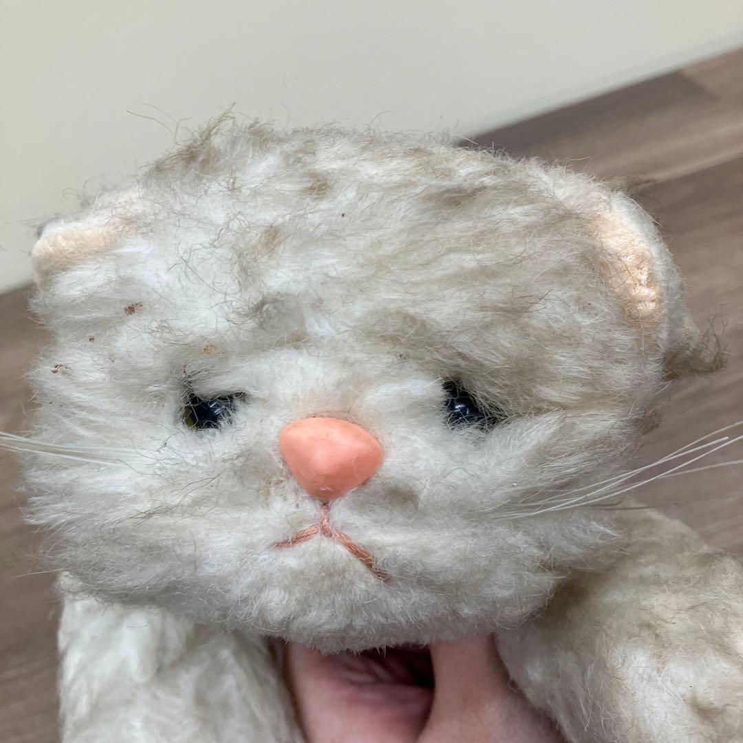 3F 【昭和レトロ】オオイケ OIKE 猫 ぬいぐるみ 2点セット 当時物 ネコ