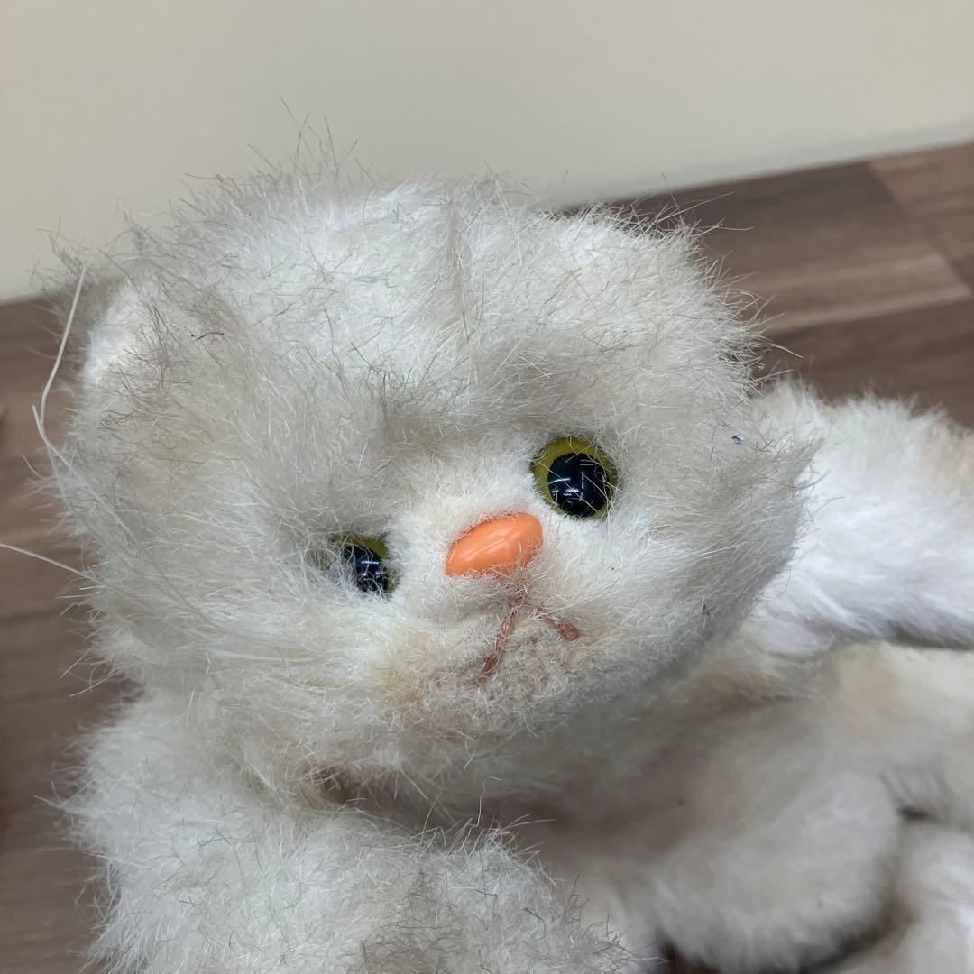 3F 【昭和レトロ】オオイケ OIKE 猫 ぬいぐるみ 2点セット 当時物 ネコ
