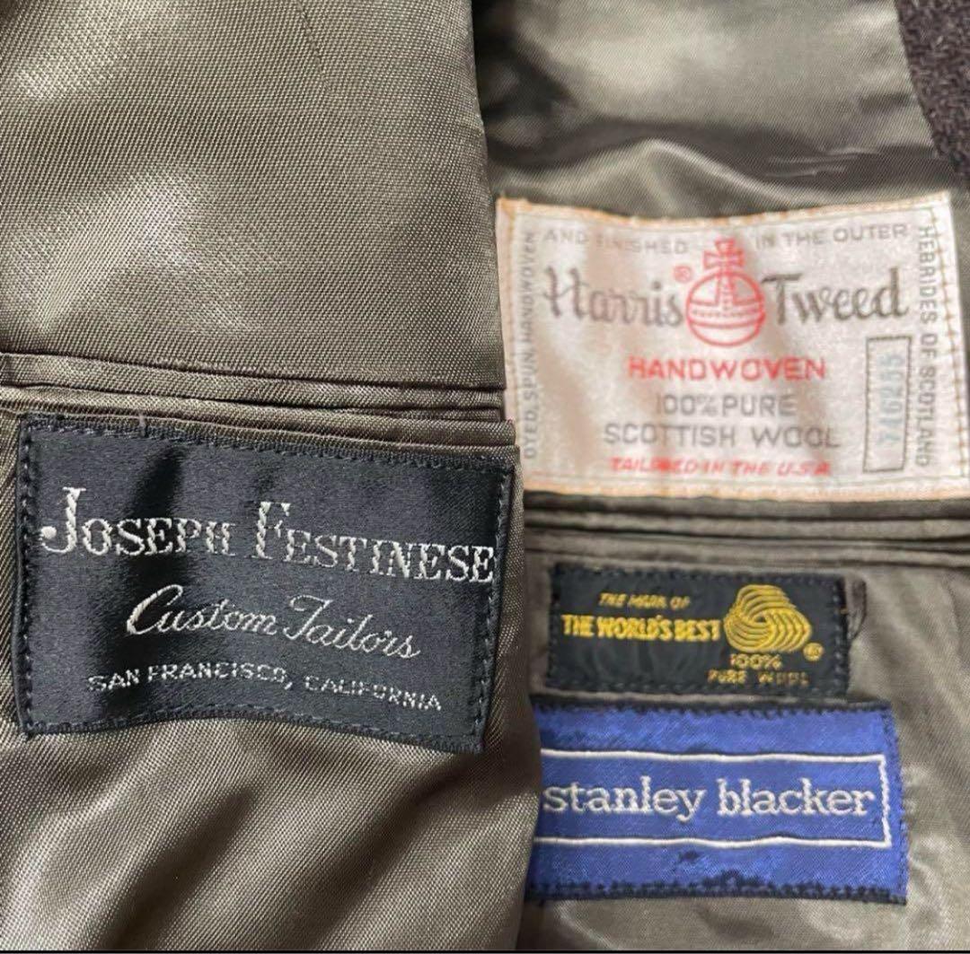 Harris Tweed stanley blacker テーラードジャケット