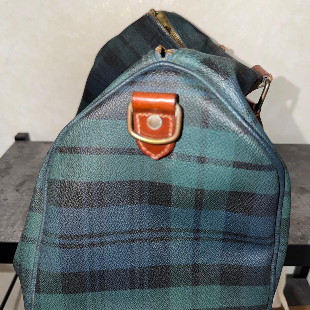 Polo Ralph Lauren ミニボストンバッグ ブラックウォッチ PVC
