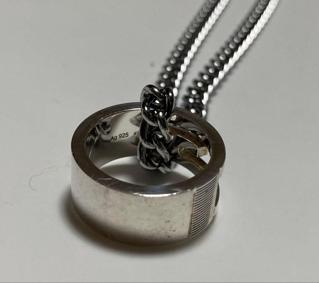 【正規品】 GUCCI グッチ リングネックレス ペンダント 良品 925 箱