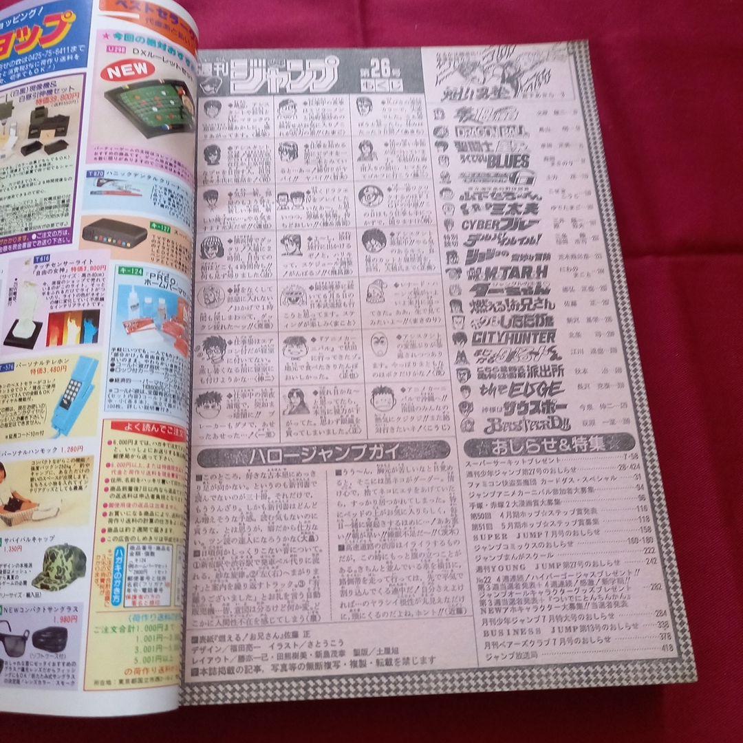 【当時物美品】週刊 少年 ジャンプ 1989年26号 漫画 アニメ