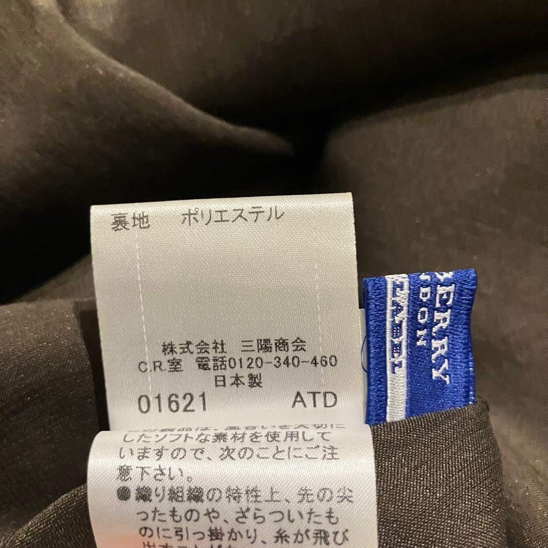 美品 バーバリーブルーレーベル 36 チェックシャーリングノースリーブワンピース