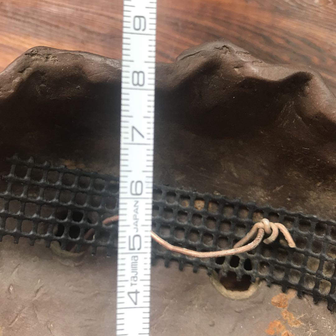 盆栽鉢　時代陶一作手作り鉢1点もの盆栽鉢小品盆栽山野草鉢多肉植物植木鉢手捻り