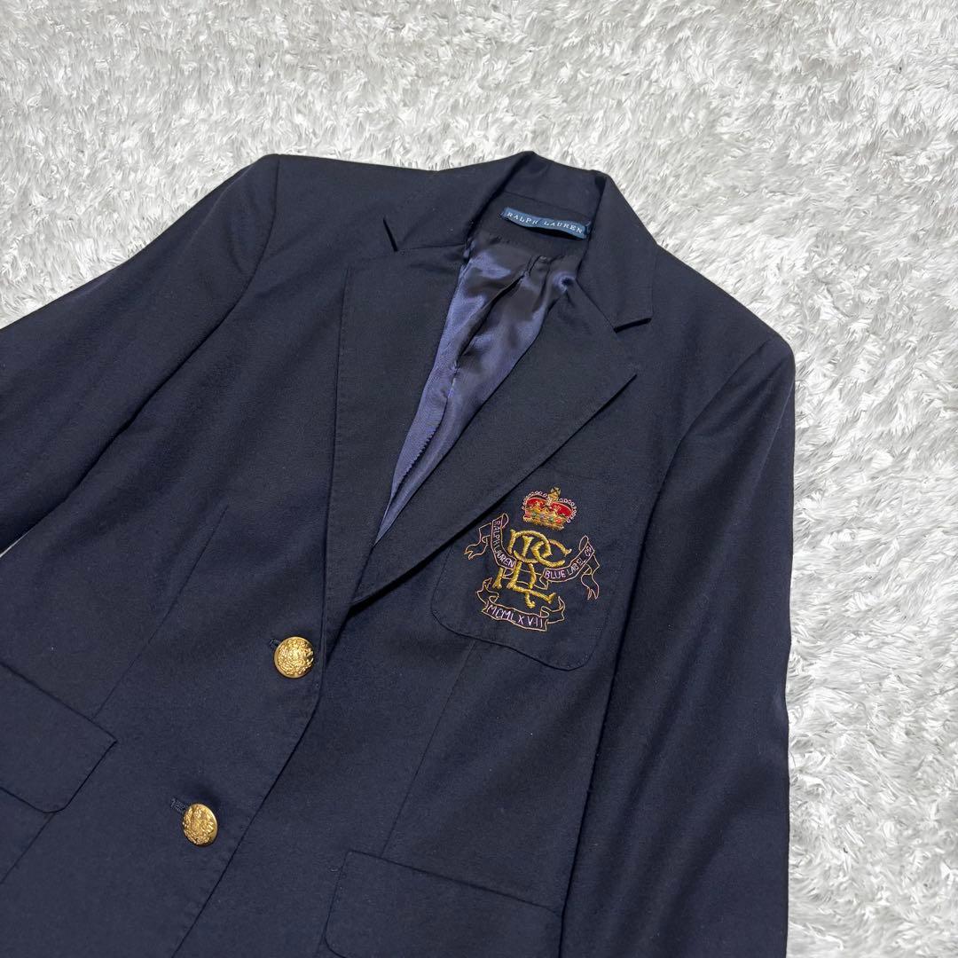 Ralph Lauren Blue Label 紺ブレザー　刺繍　金ボタン