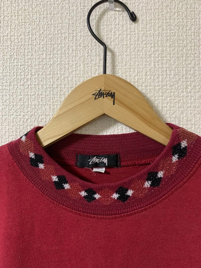 Stussy モックネックTシャツ