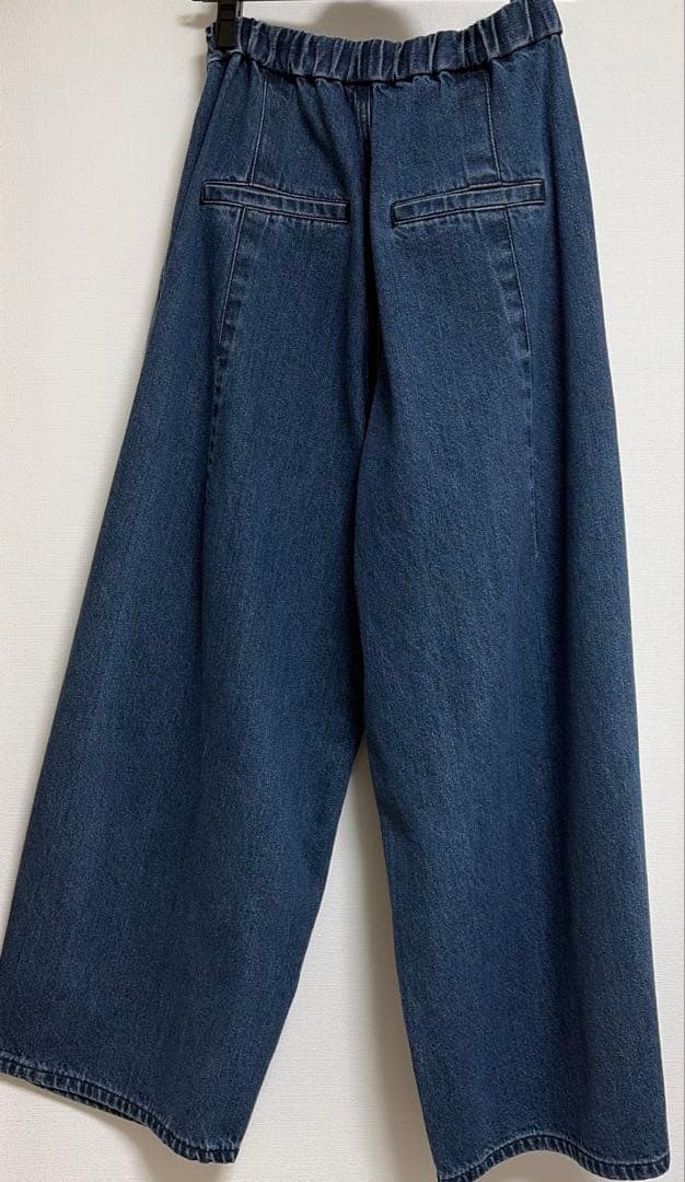 PRIORITY 新品 ブルー ワイドパンツ　36 レディース