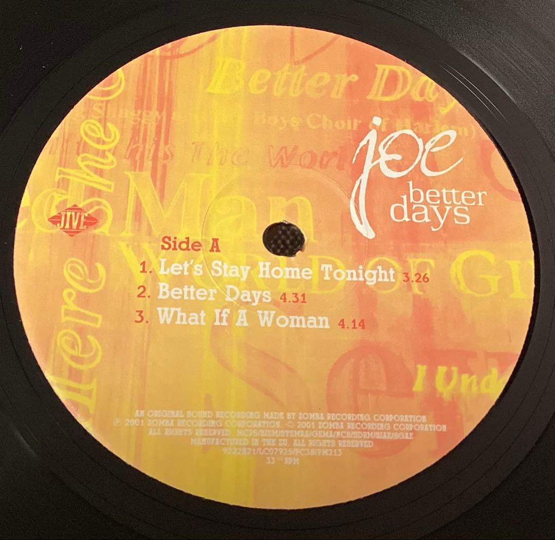 (USED)Joe Better Days 2枚組アナログレコード R&B 名盤