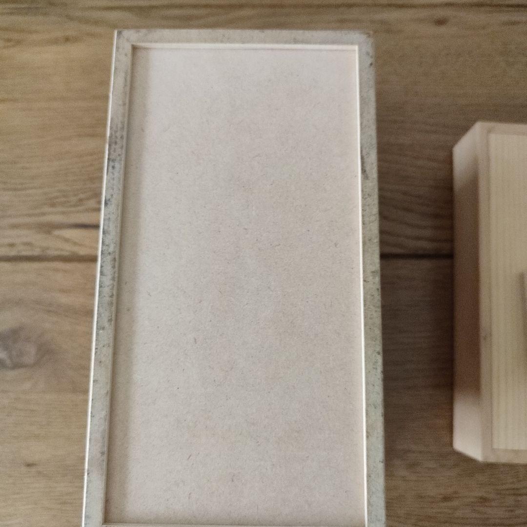KURASHIKI 木製ボックス レザー持ち手付き