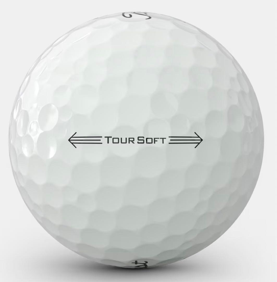 新品2026年NEWタイトリストTourSoftホワイト　2ダース（24球）