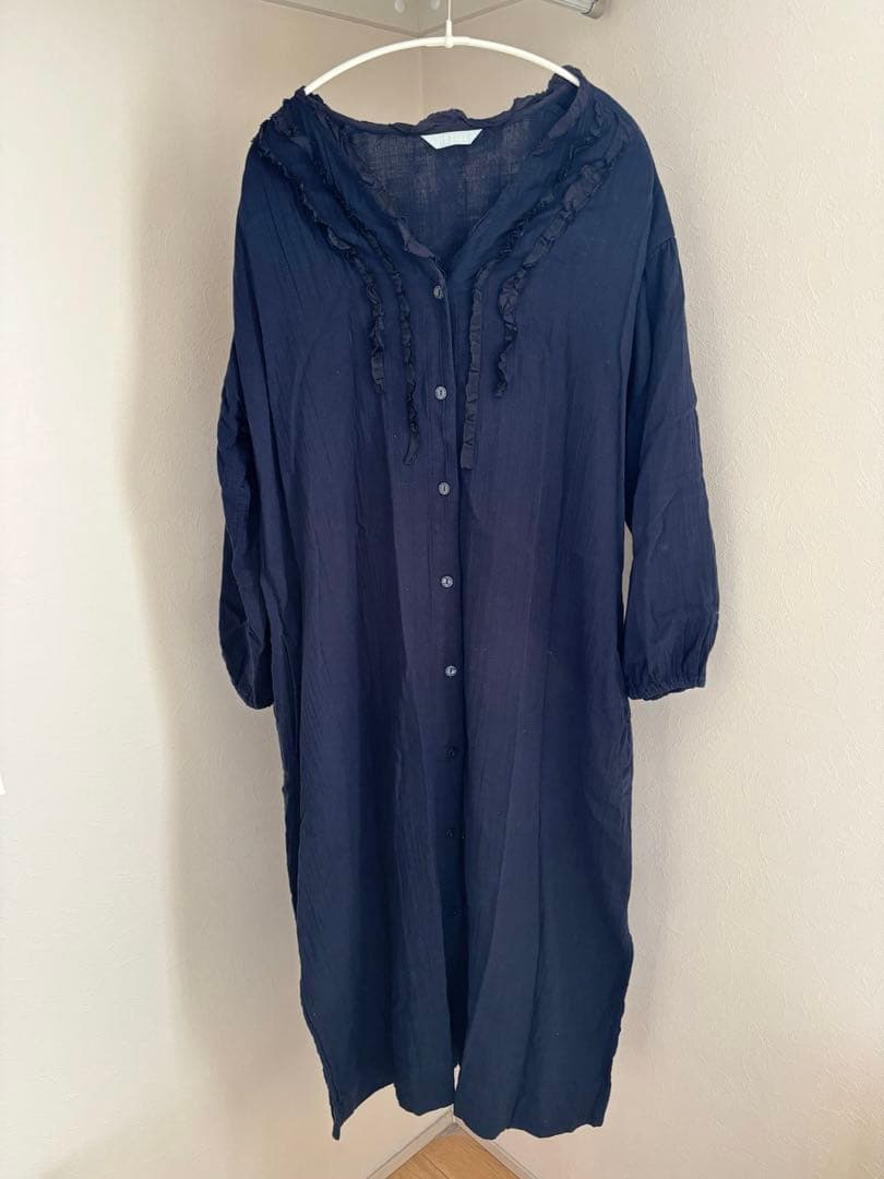【上下セット】KID BLUE キッドブルー Ｗガーゼ 長袖ナイティ