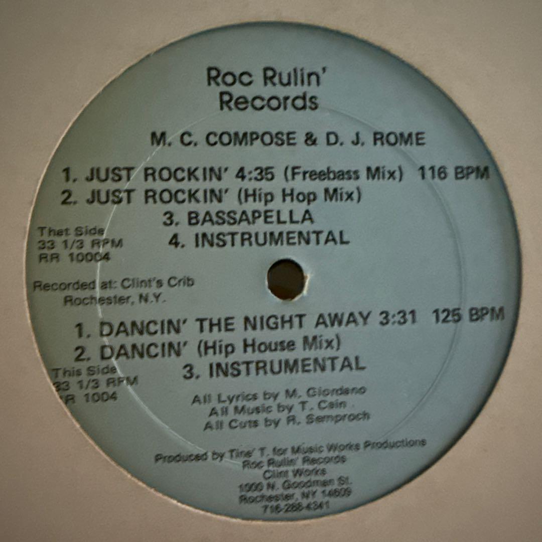 洋楽 M.C. COMPOSE & D.J. ROME JUST ROCKIN'
