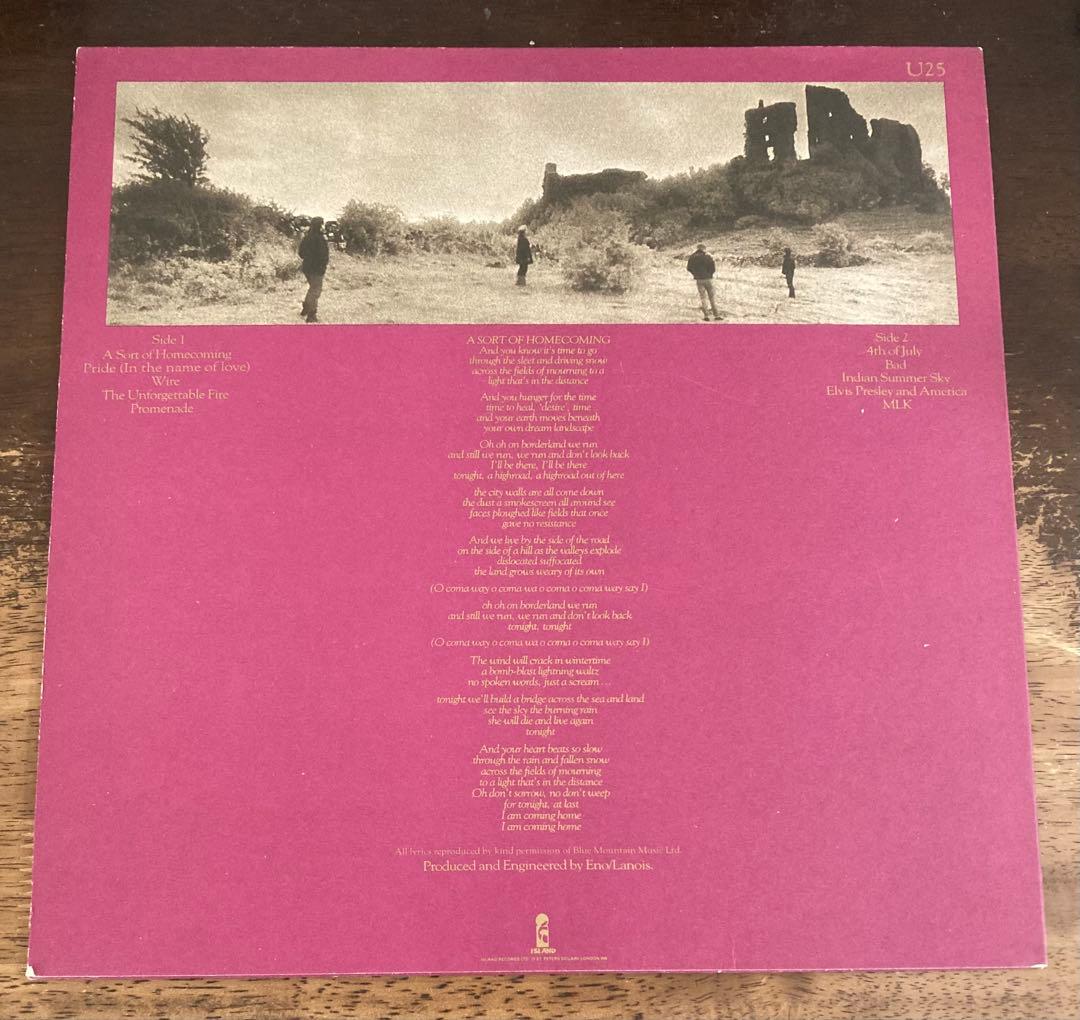 ◾️️UKオリジナル盤■U2 ■The Unforgettable Fire◾️1LP