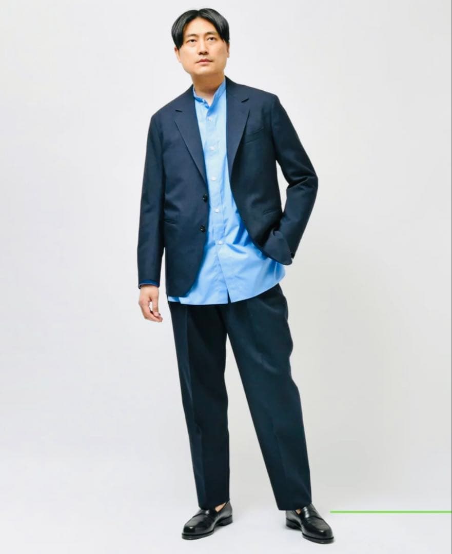 HEUGN “STEVE” 尾州ウール100%ジャケット NAVY 希少サイズ1