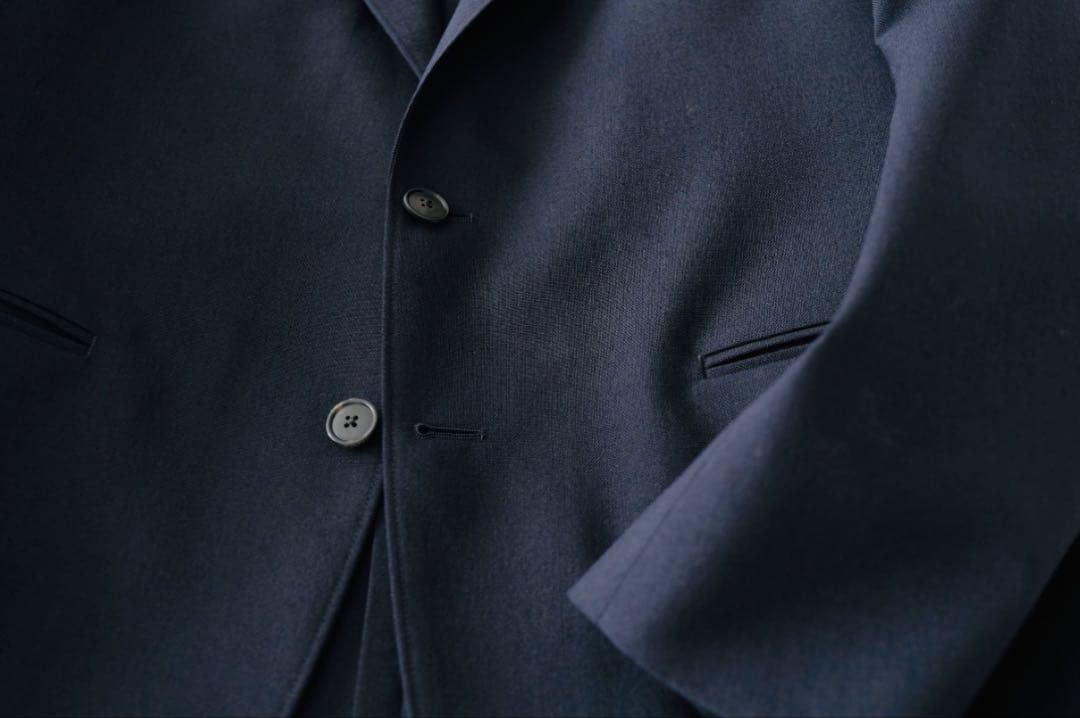 HEUGN “STEVE” 尾州ウール100%ジャケット NAVY 希少サイズ1