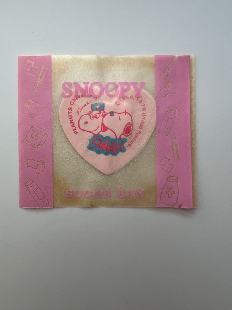 未使用❗️昭和レトロ　スヌーピー 1965 絆創膏　トンボ鉛筆