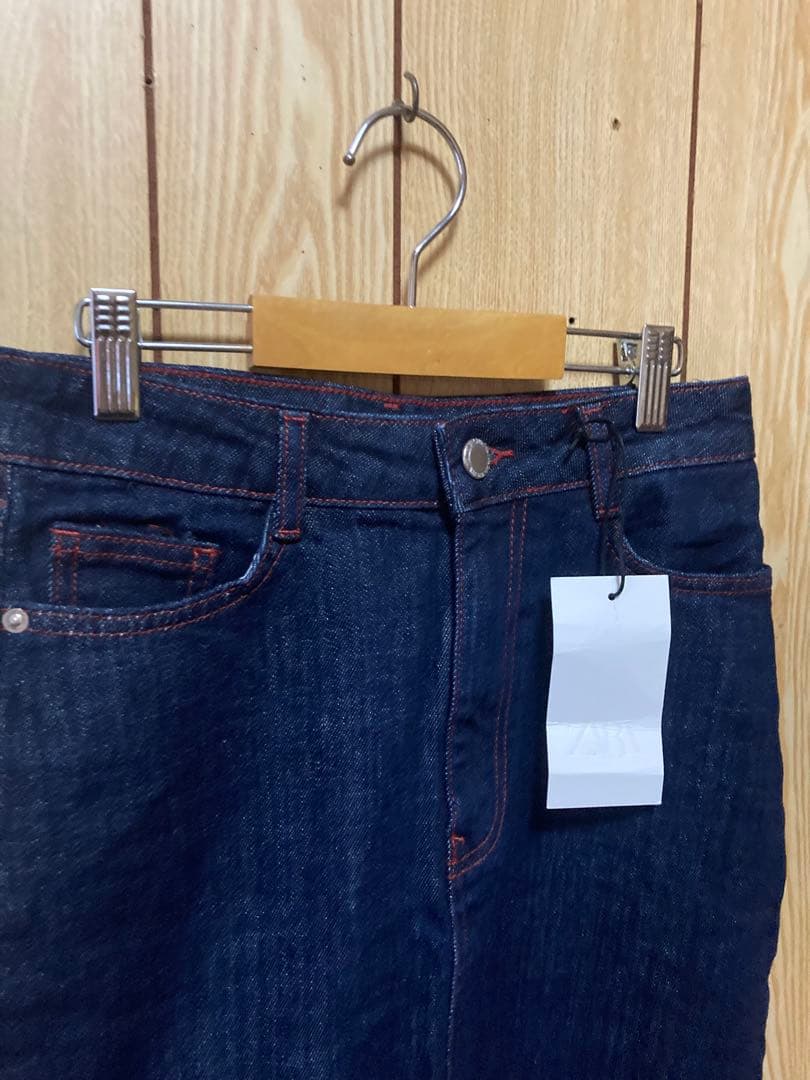 新作　新品　zara ザラ　ハートデニムタイトスカート