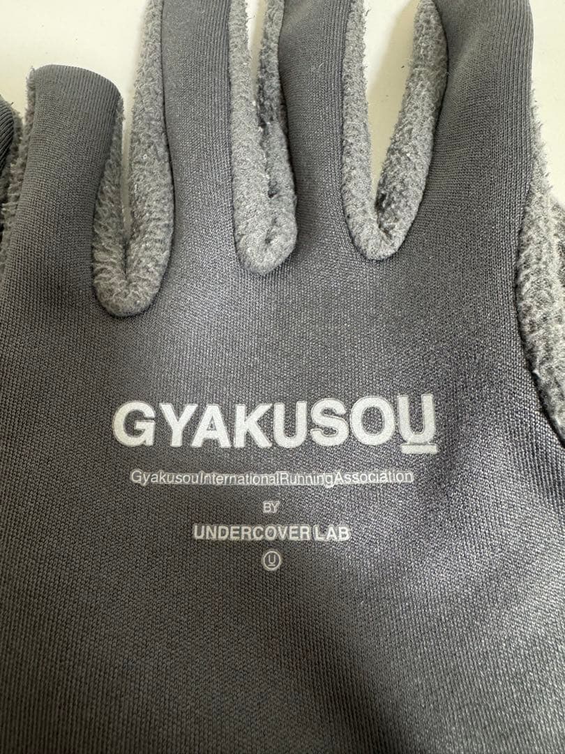 GYAKUSOU ランニング用グローブ グレー　サイズM