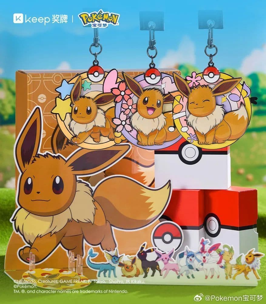 中国ポケモン×keep イーブイ　メダルセット