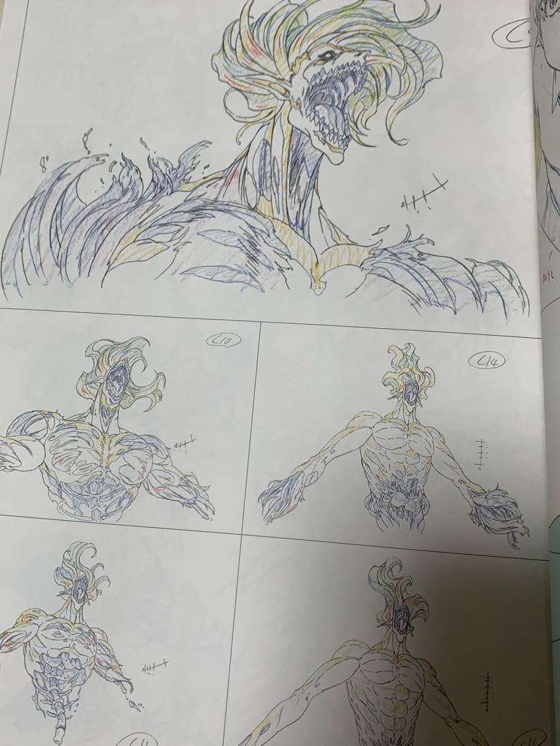 進撃の巨人 KEY animation BOOKセット 原画集