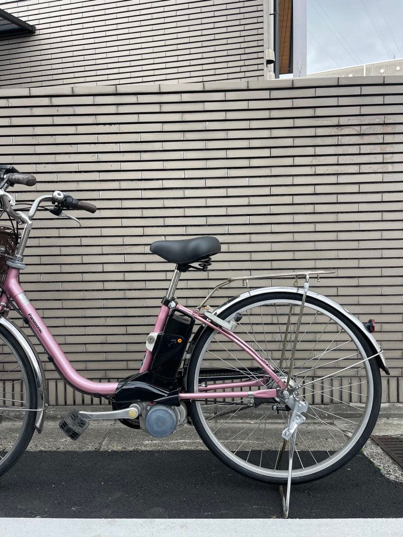 8.9ah Panasonic電動アシスト自転車 ピンク シティタイプ
