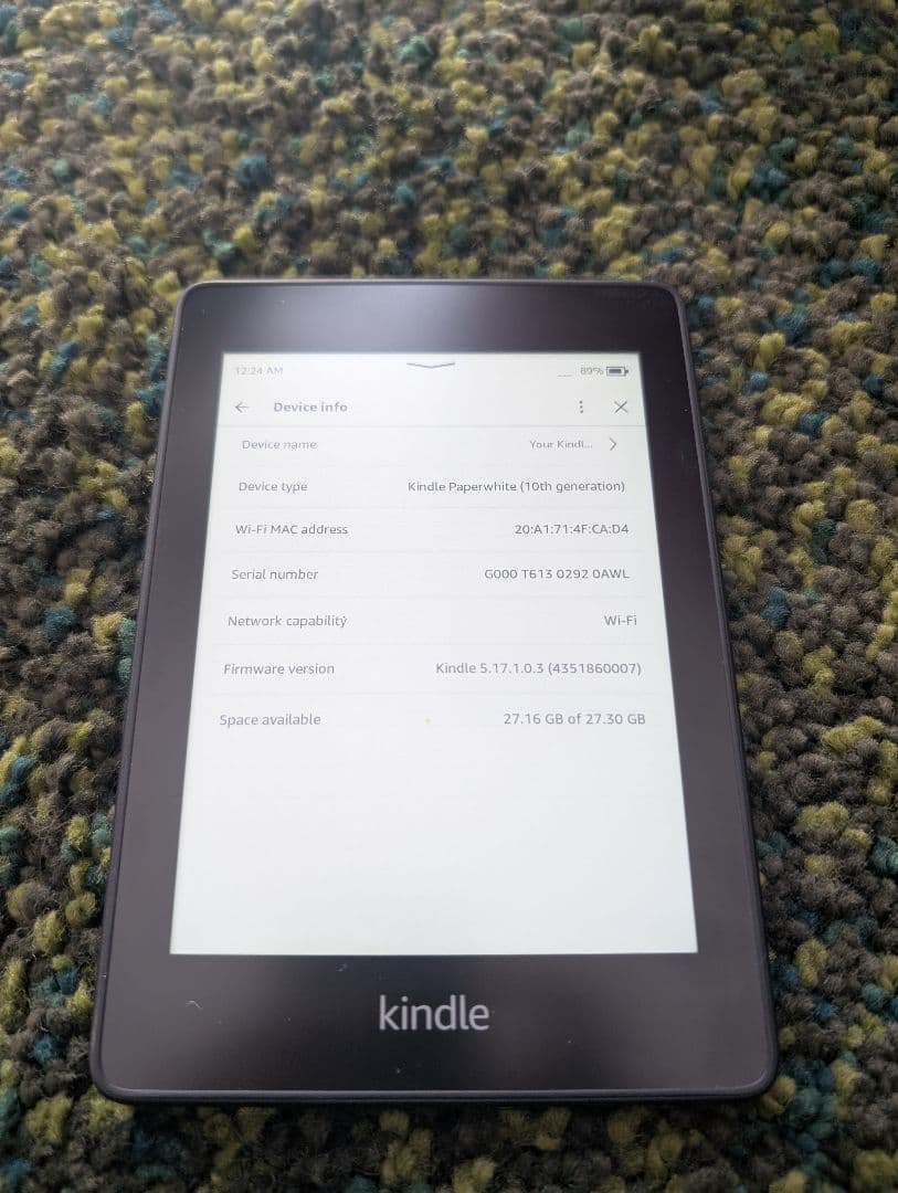 Kindle Paperwhiteペーパーホワイト32GB 第10世代 広告付