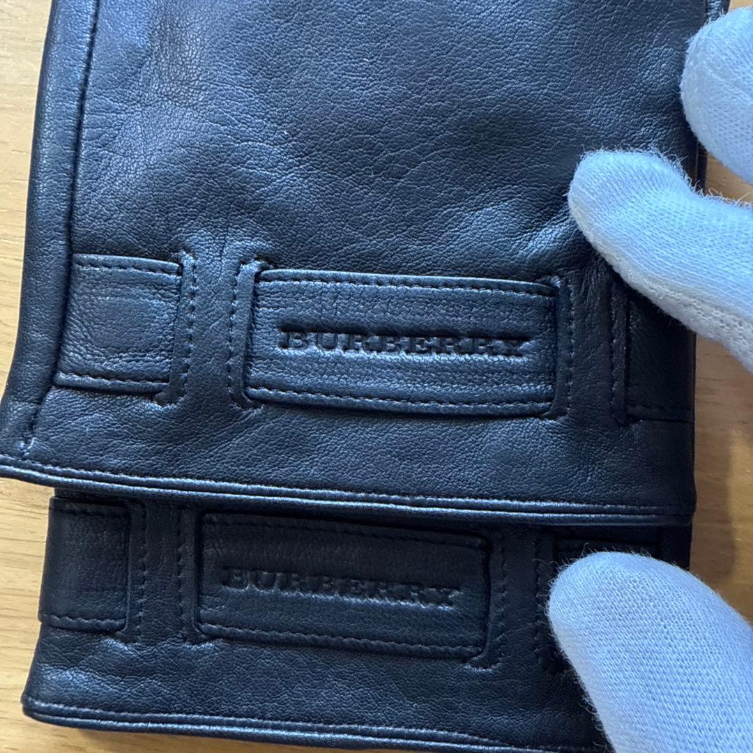 バーバリーBurberry 皮革手袋　美品送料込み