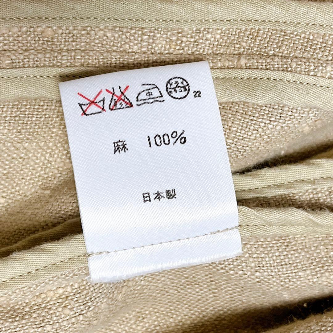 【美品】ラルフローレン テーラードジャケット リネン100 ベージュ