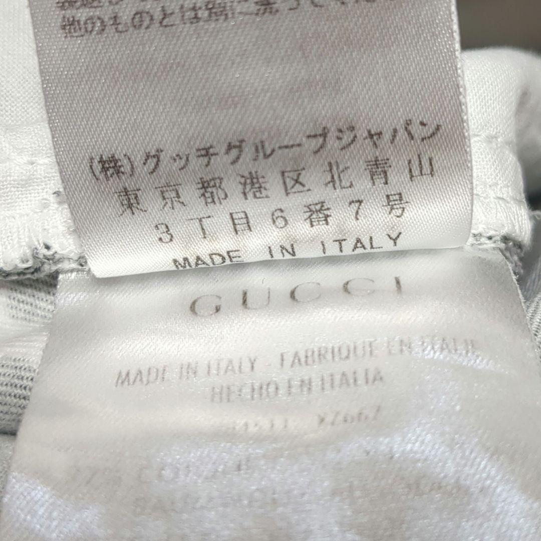 【美品】GUCCI　花柄　総柄　革パッチ　コットンパンツ　40サイズ
