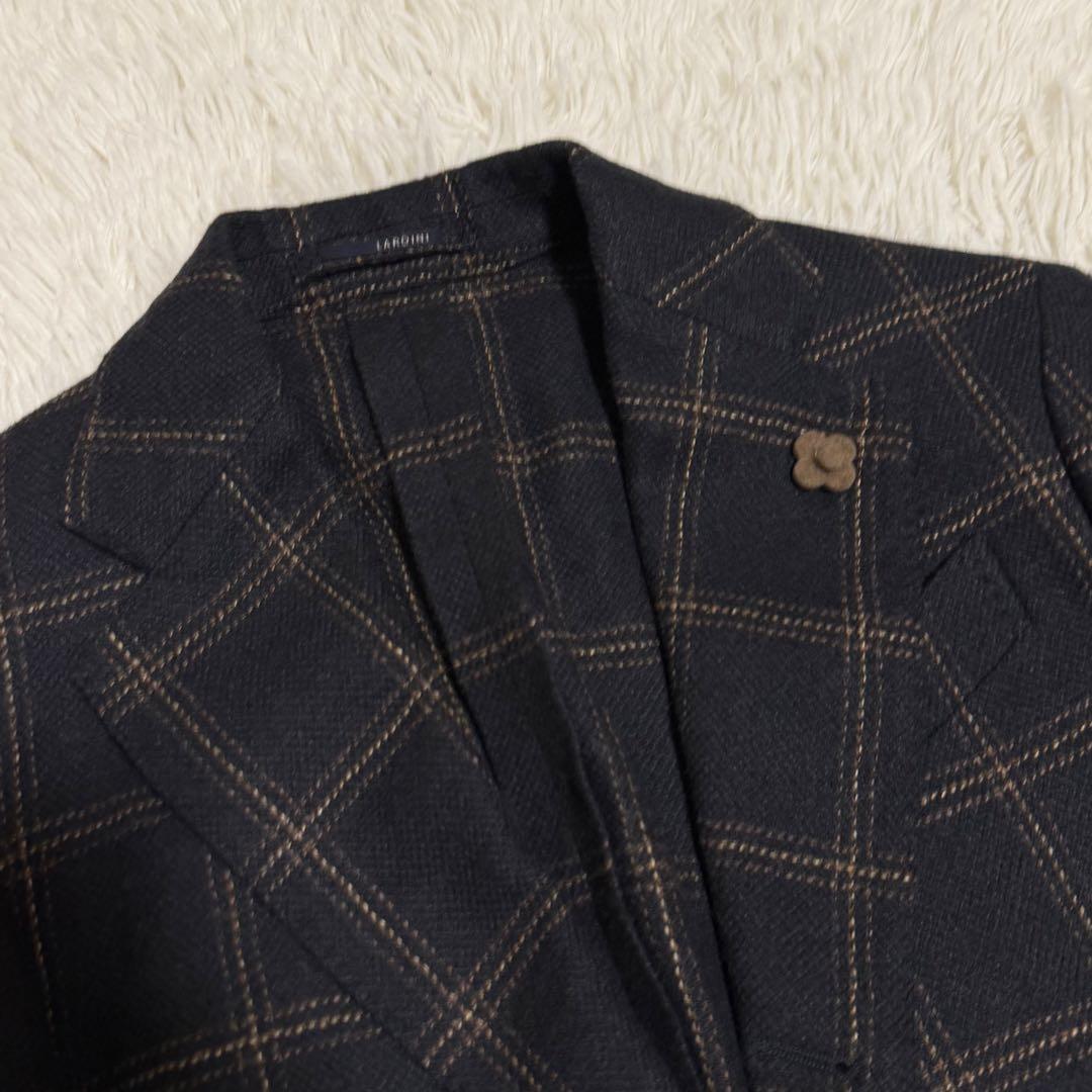 限定極美品　LARDINI for beamsF カシミヤ　麻　ブートニエール