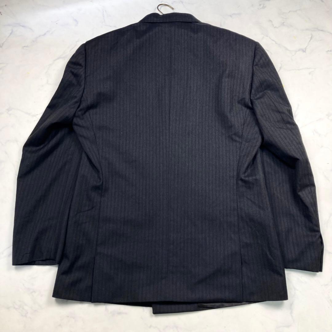 美品✨VERSACE ダブルスーツ セットアップ ストライプ 黒 Y2K