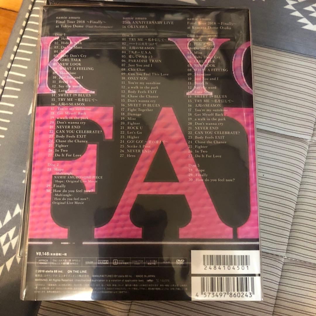 安室奈美恵ライブDVD 2018 Finally FANクラブ初回特別限定5枚組