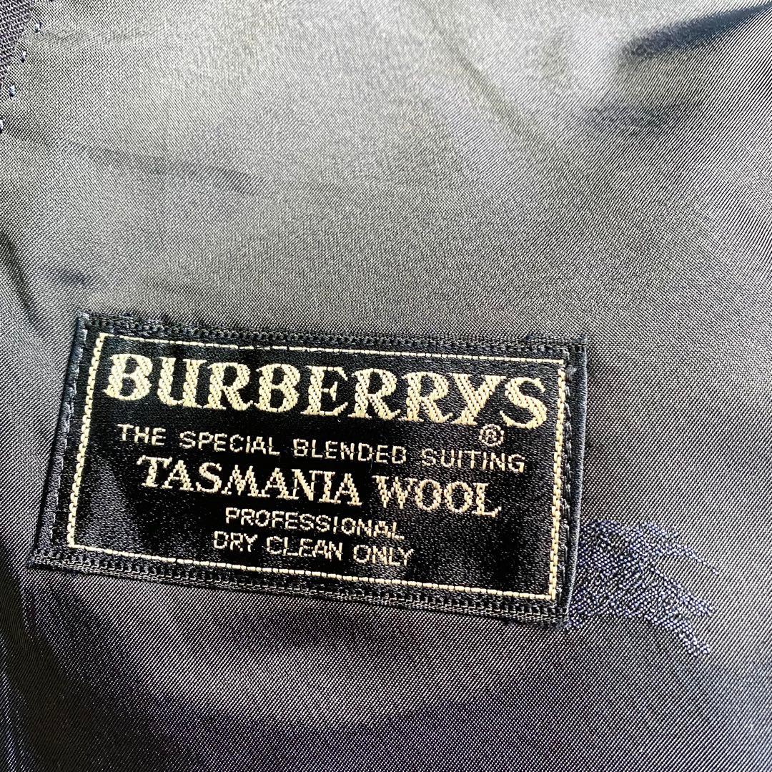 Burberry テーラード 紺ブレ 金ボタン タスマニアウール L ホース
