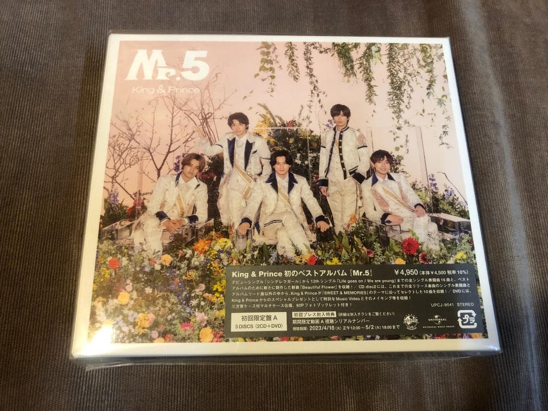 Mr.5  King & Prince　 (初回限定盤A)　特典A6フォトカード