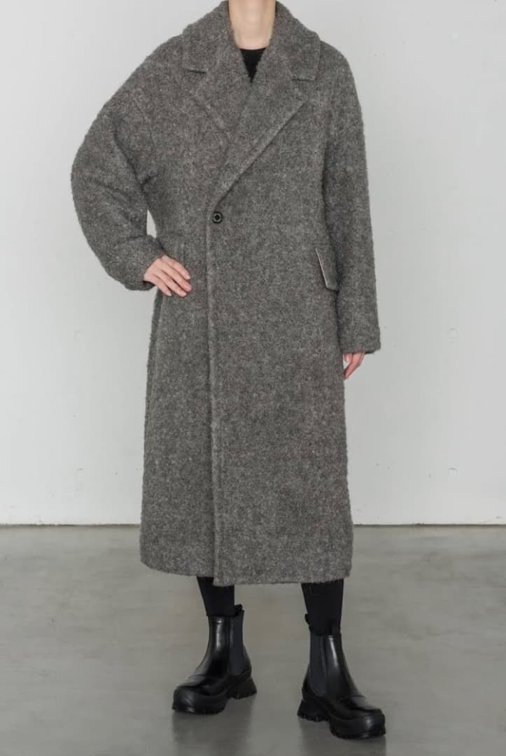 専用★HYKE完売ASTRAKHAN D/B COAT★グレー★サイズ1新品