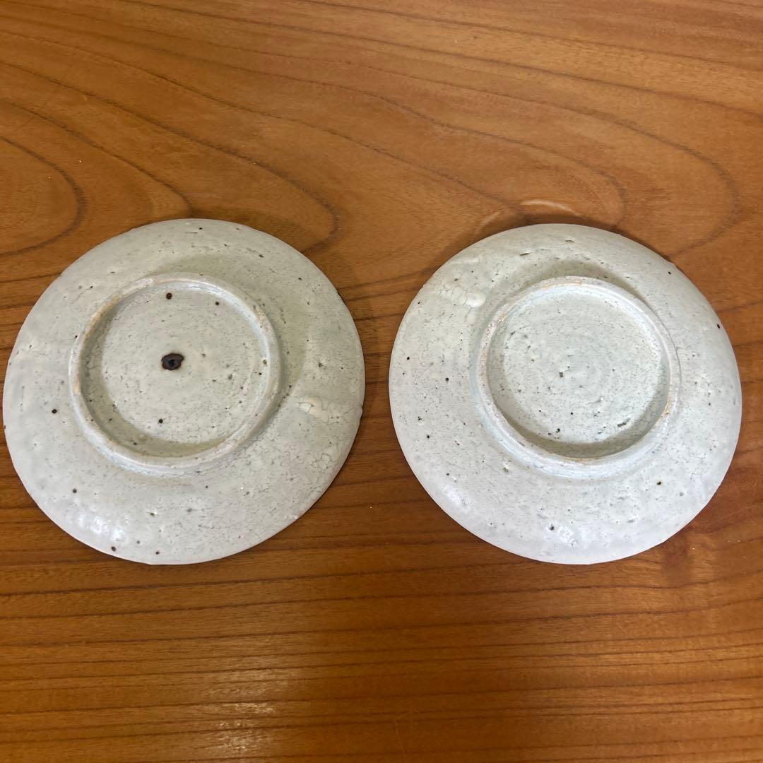 【美品】楠田純子　墨絵　5寸皿　平皿　2枚セット