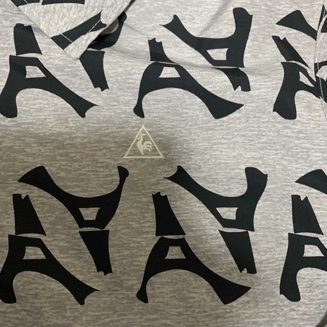 美品❗️le coq sportif ゴルフジャケット　Lサイズ　グレー　襟付き