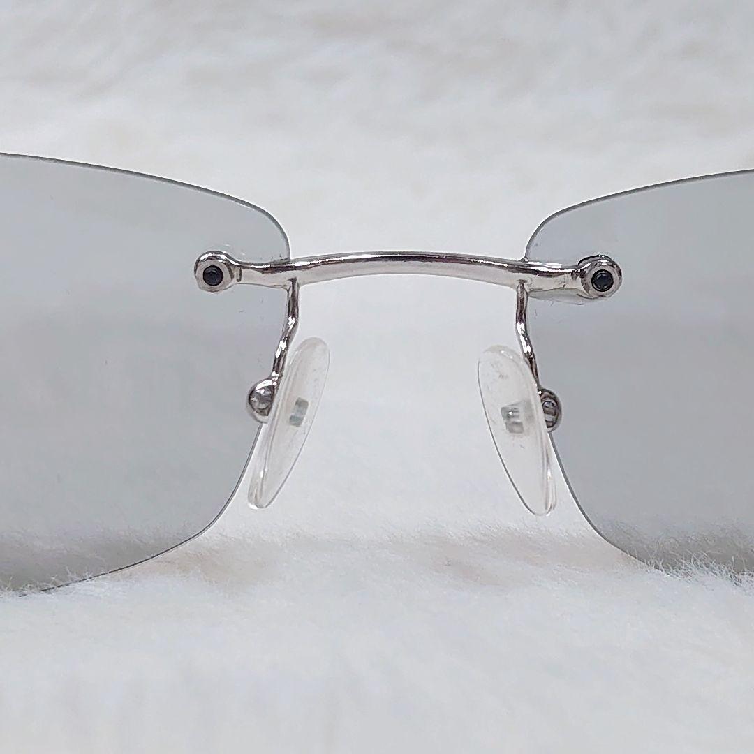 ✨美品✨GUCCI GG 1775/S サングラス リムレス GGロゴ グレー