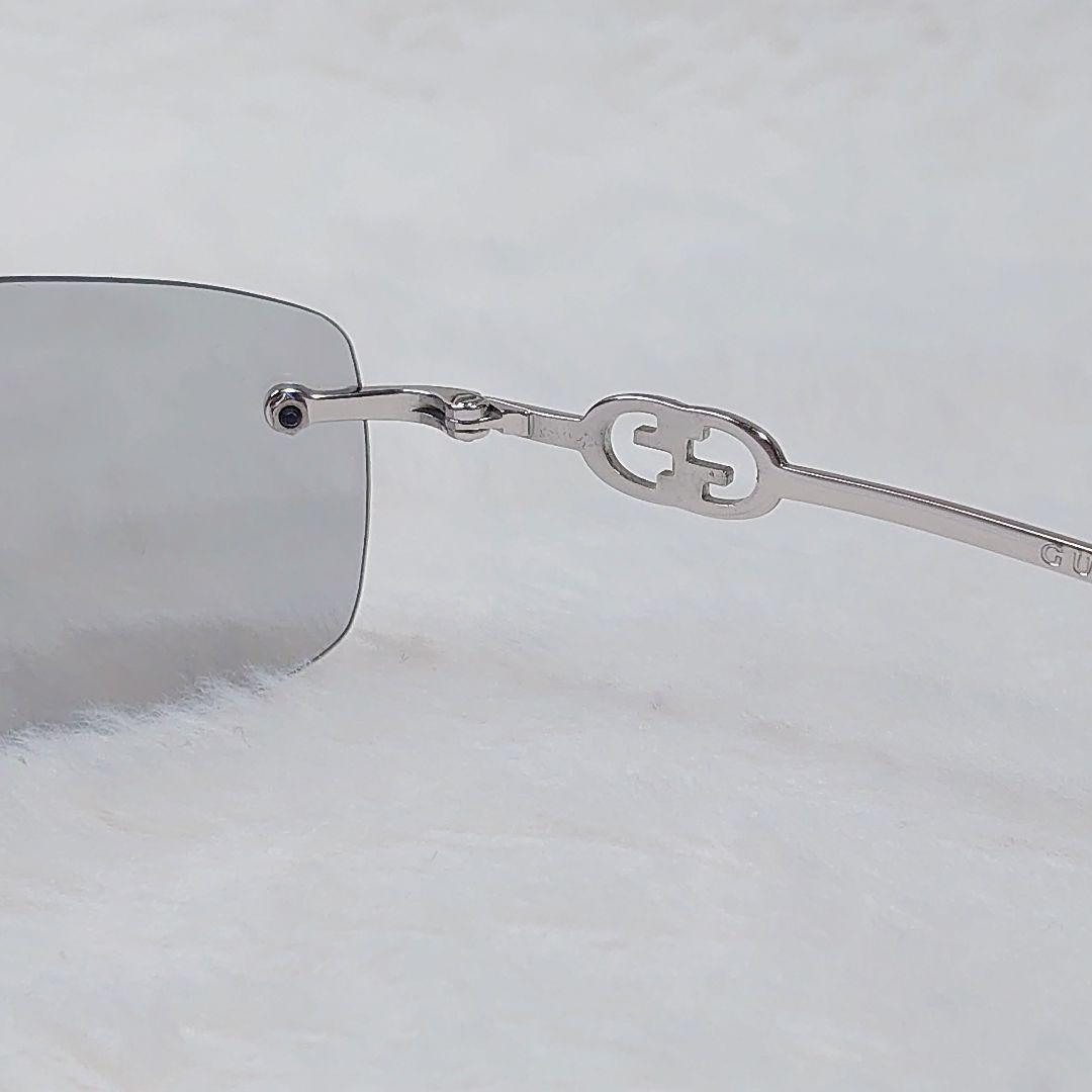 ✨美品✨GUCCI GG 1775/S サングラス リムレス GGロゴ グレー