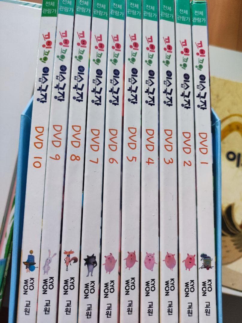 韓国語の絵本　ハングル　哲学童話 39冊 イソップ物語のDVD１０枚