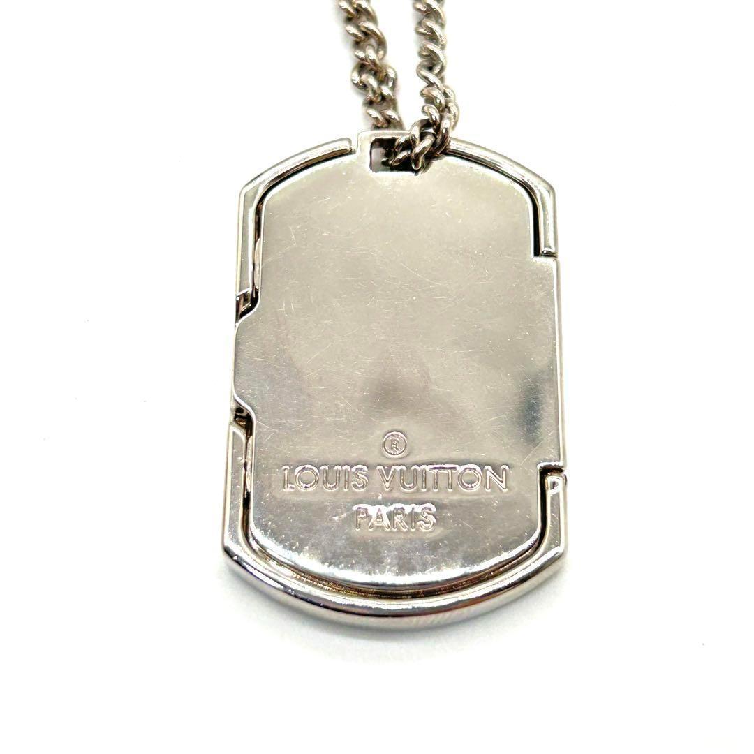 ルイヴィトン　LOUIS VUITTON　ドッグタグ　ネックレス　モノグラム