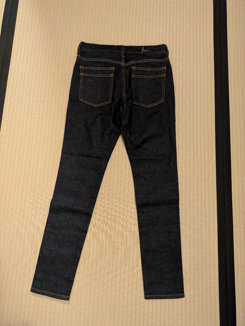 loin. ロワン　slim denim washed BLUE